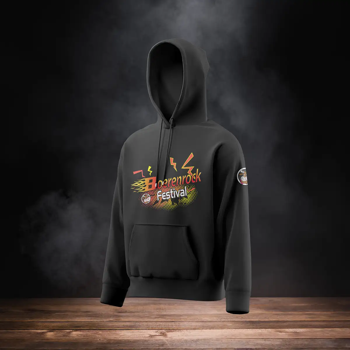Hoodie Zwart Vlam