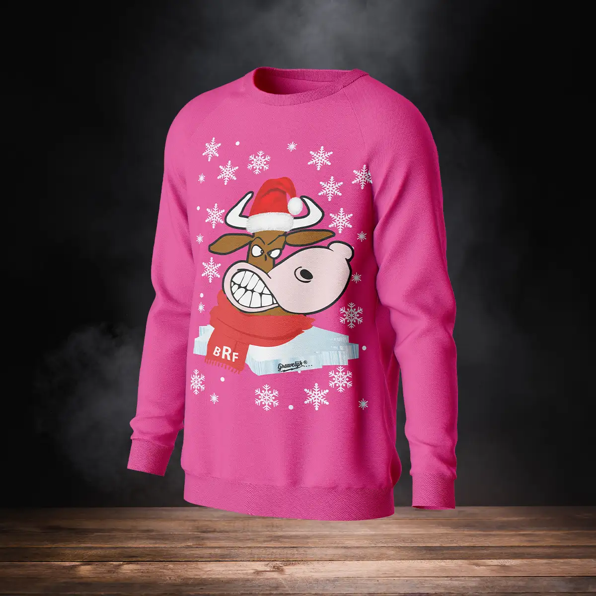 Kinderkersttrui Roze